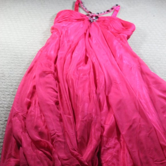 Cindy Beaded Dark Pink Chiffon Formal Dress - Picture 1 of 6
